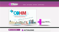 Desktop Screenshot of colegiohigienistasextremadura.com